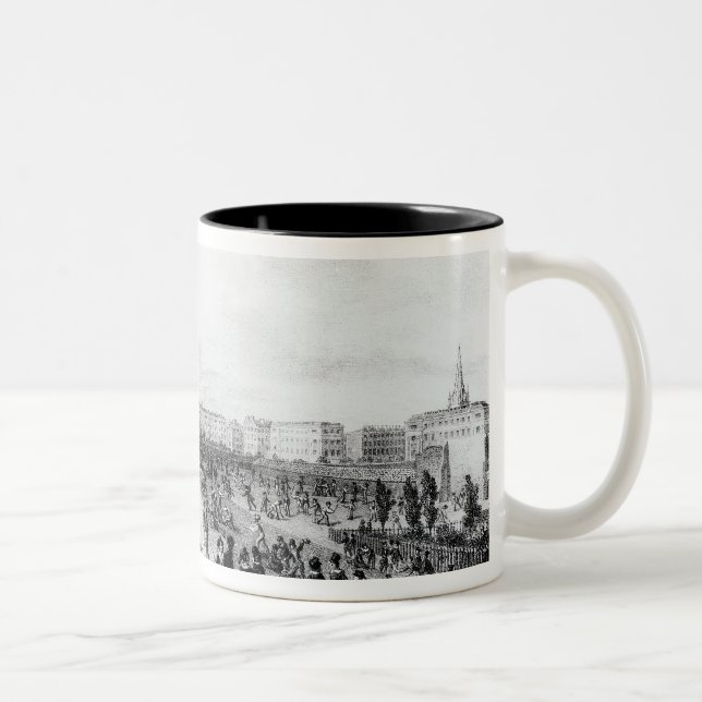 HochschulUni-Schule, London, 1835 Zweifarbige Tasse (Rechts)
