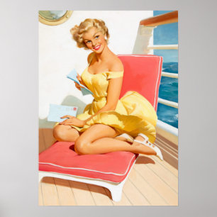 Hochseekreuzfahrt Pin-up Poster
