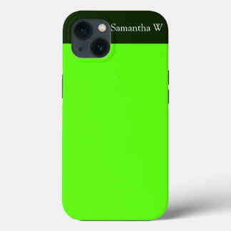 Hochsichtbarkeits-Neongrün iPhone Hülle