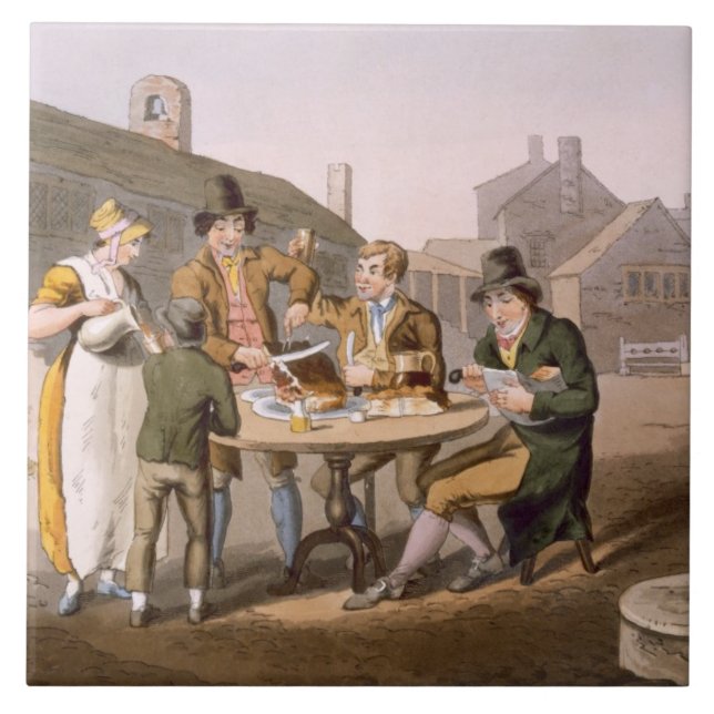 Hochsommer Eve, "vom Kostüm von Yorkshire" Fliese (Vorderseite)