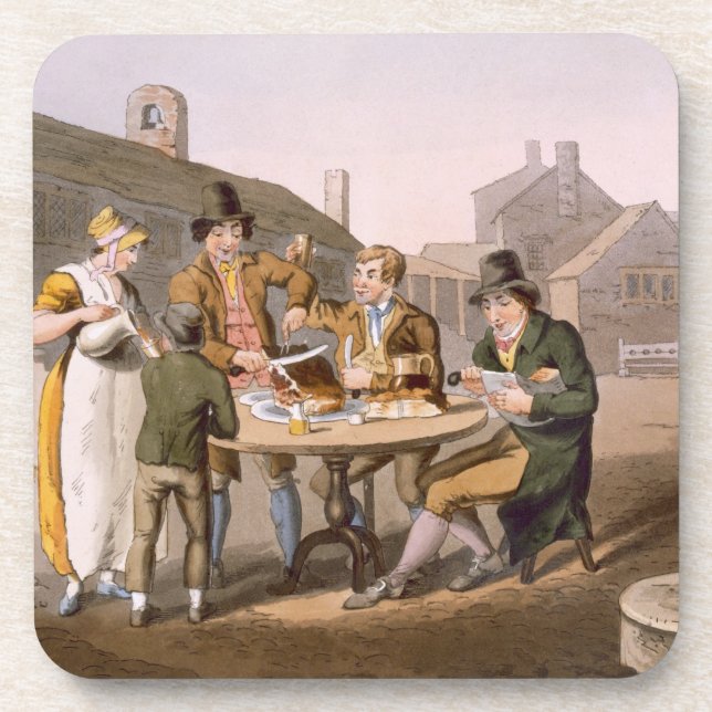 Hochsommer Eve, "vom Kostüm von Yorkshire" Getränkeuntersetzer (Vorderseite)
