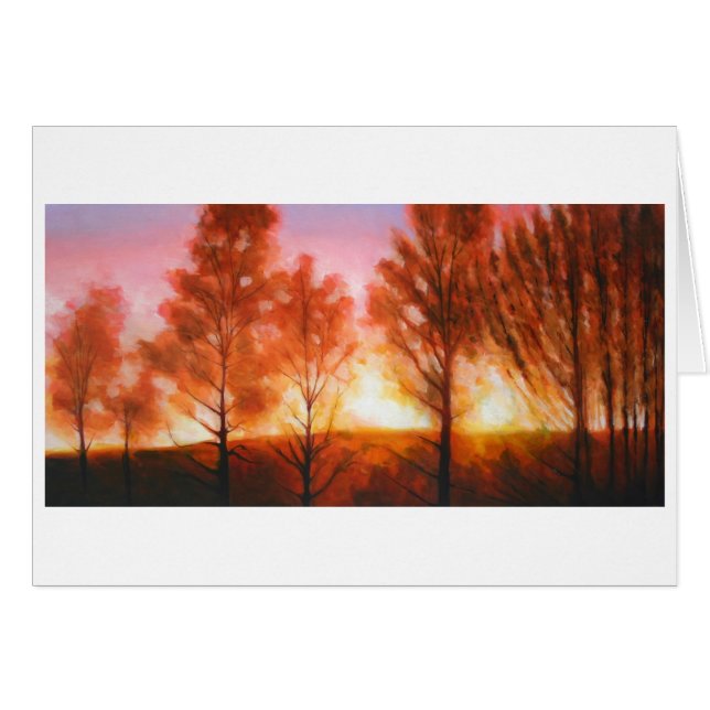 Hochsommer-Sonnenuntergang (Vorderseite (Horizontal))