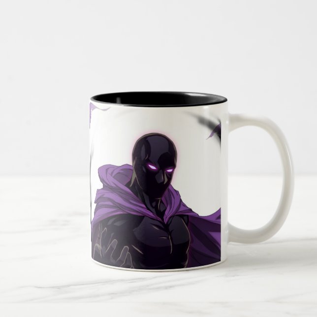 Hochspannung: Dunkle Eklipse-Tasse Zweifarbige Tasse (Rechts)