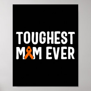 Höchste Mama je Leukämie Bewusstsein Poster