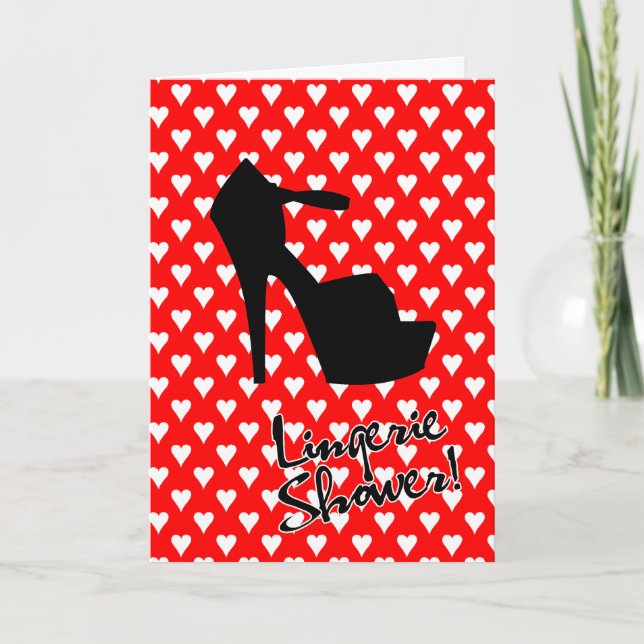 HÖCHSTER STAR - PUMP IT UP LINGERIE SHOWER EINLADUNG (Vorderseite)