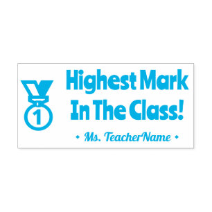 "Höchstes Zeichen in der Klasse!" Tutor Rubber Bri Permastempel
