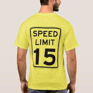 Höchstgeschwindigkeit 15: auf Rückseite: mehrfac T-Shirt