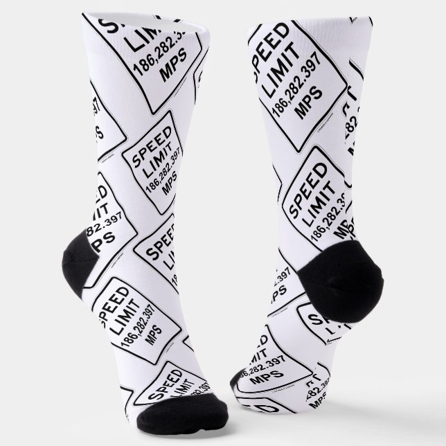 Höchstgeschwindigkeit 186 282 397 MPS (Lichtgeschw Socken (Gewinkelt)