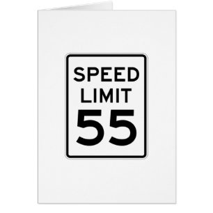 Höchstgeschwindigkeit 55 MPH-Zeichen