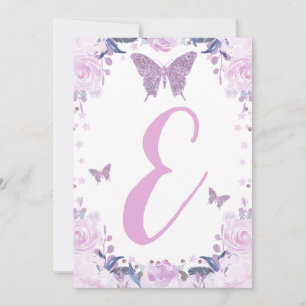 Hochstuhlbutterfly 1. Geburtstag 3. Einladung