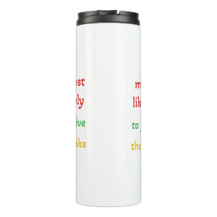 höchstwahrscheinlich danke, lustige danken geben thermosbecher