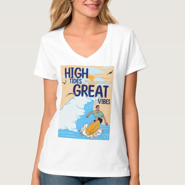 Hochtides Great Vibes T-Shirt (Vorderseite)
