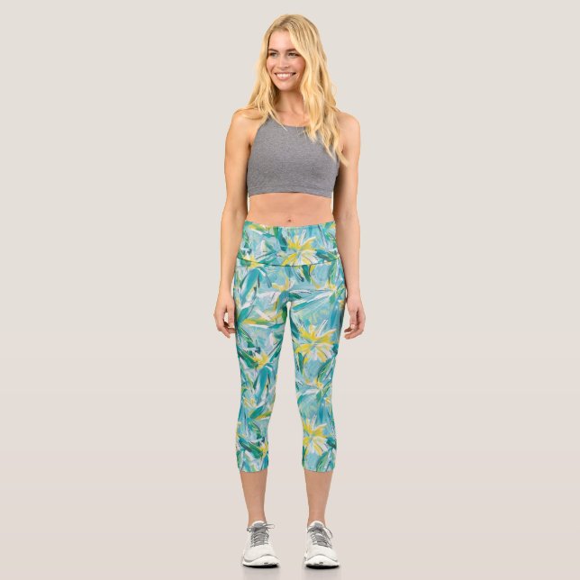 Hochwaisted-Capris Capri Leggings (Vorderseite)
