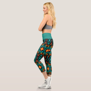 Hochwaisted-Capris Capri Leggings