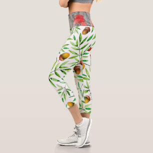 Hochwaisted-Capris Capri Leggings