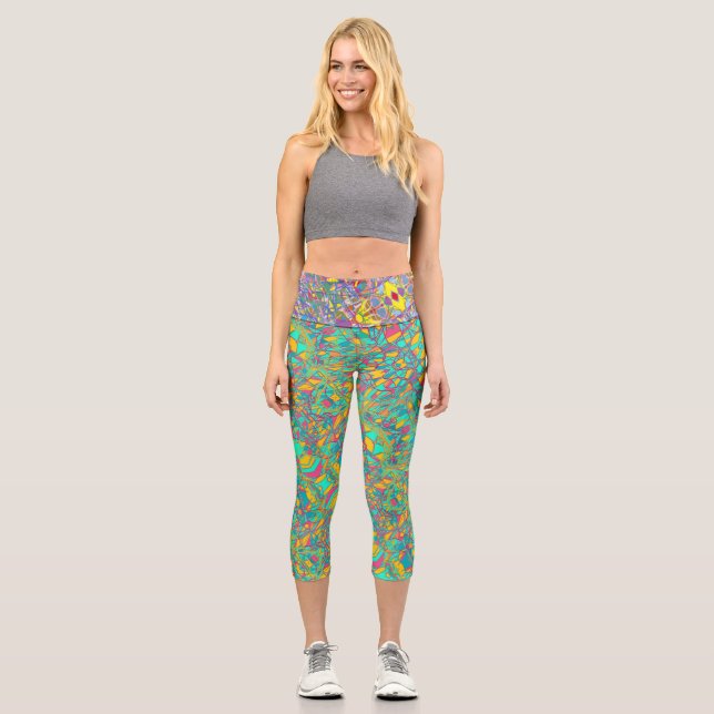 Hochwaisted-Capris Capri Leggings (Vorderseite)