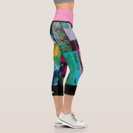 Hochwaisted-Capris Capri Leggings