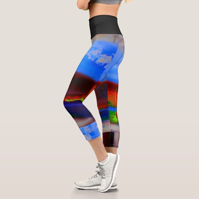 Hochwaisted-Capris Capri Leggings (Links)