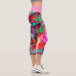 Hochwaisted-Capris Capri Leggings
