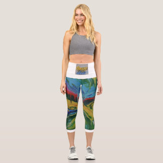 Hochwaisted-Capris Capri Leggings