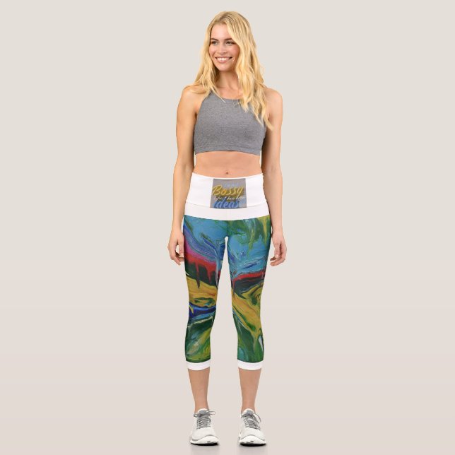 Hochwaisted-Capris Capri Leggings (Vorderseite)