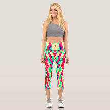 Hochwaisted Capris, Eine elegante, farbenfrohe Str