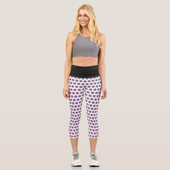Hochwaisted Geometric Capris - Stilvolles Design (Vorderseite)