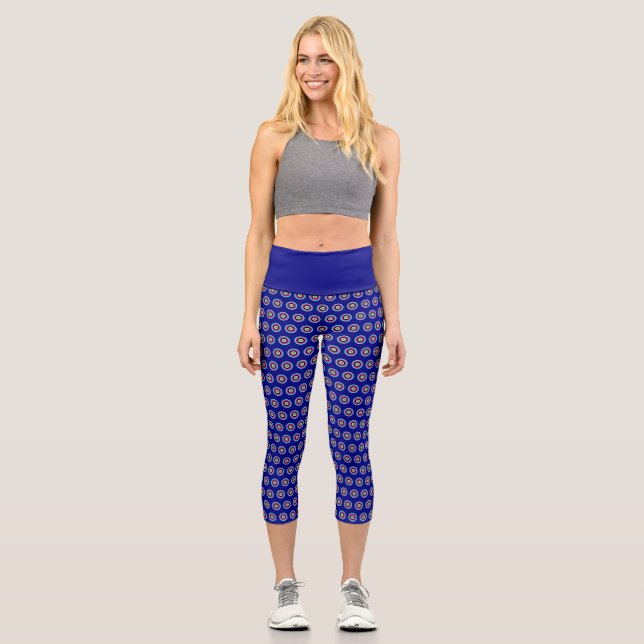 Hochwaisted Geometric Capris - Stilvolles Design (Vorderseite)