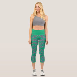 Hochwaisted Geometric Capris - Stilvolles Design
