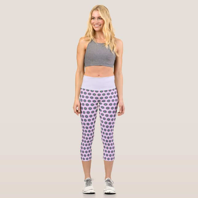 Hochwaisted Geometric Capris - Stilvolles Design (Vorderseite)