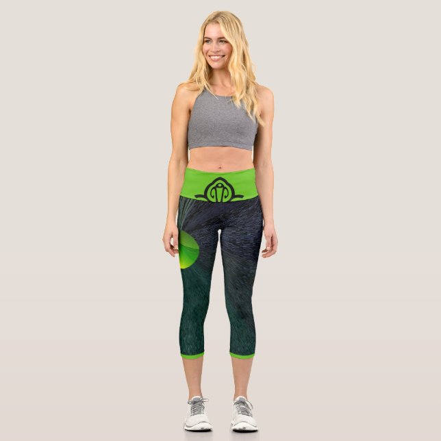 Hochwaisted Yoga Capris, Capri Leggings (Vorderseite)