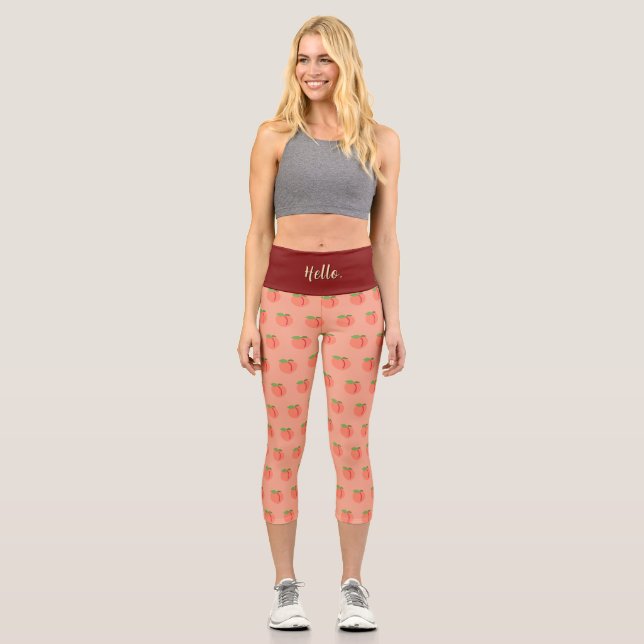 HOCHWAISTIGE CAPRI PANTS "GEORGIA PEACH" (Vorderseite)