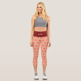 HOCHWAISTIGE CAPRI PANTS "GEORGIA PEACH" LEGGINGS