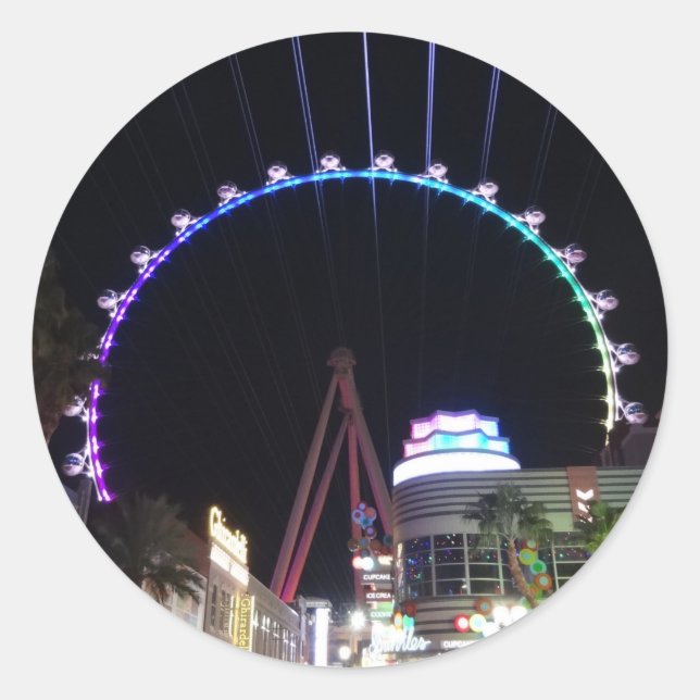 Hochwalzrad-Riesenrad Las Vegas #3 Stickers (Vorderseite)