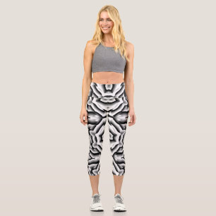 Hochwandiges einzigartiges symmetrisches Capri-Des Capri Leggings