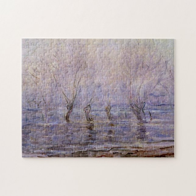 Hochwasser in Giverny Monet Feine Kunst (Horizontal)