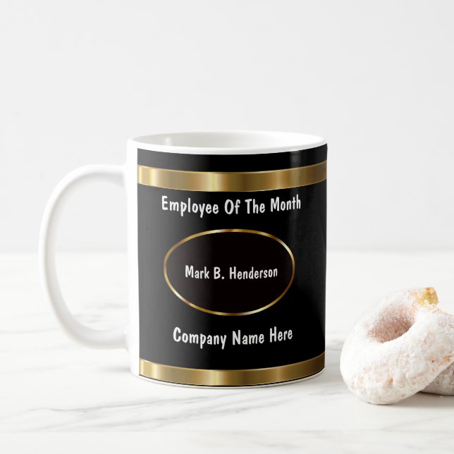 Hochwertige Angestellte des Monats Kaffeetasse (Mit Donut)