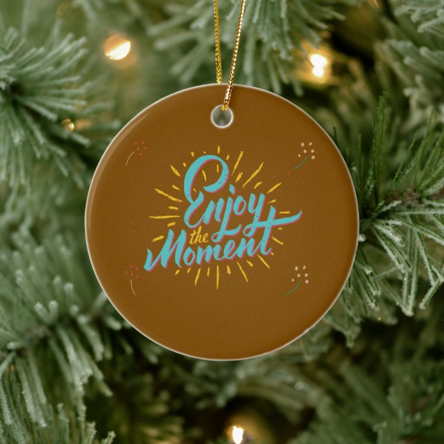 Hochwertige Botschaften für eine positive Sicht Keramik Ornament (Baum)