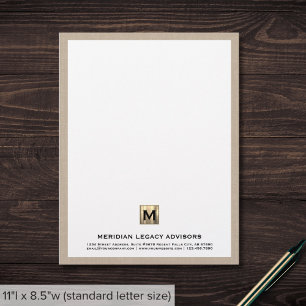 Hochwertige Business-Letterhead Briefbogen