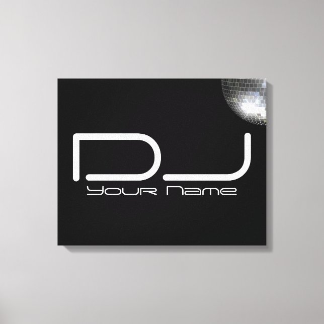 Hochwertige DJ-Leinwand Leinwanddruck (Vorderseite)