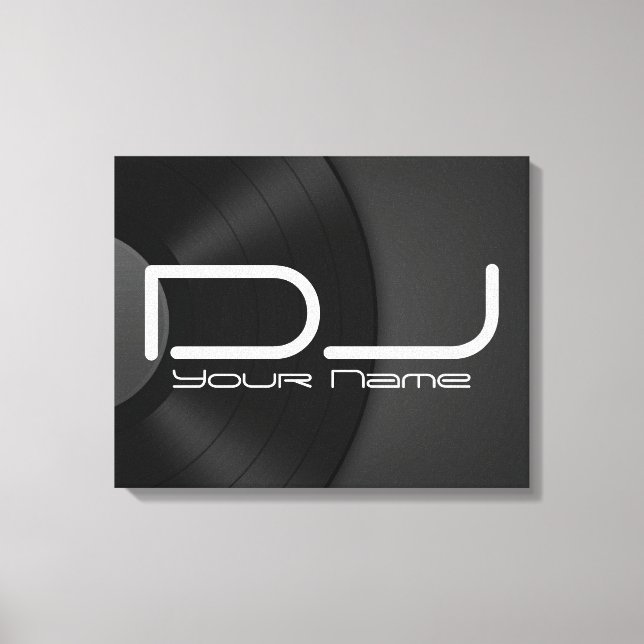 Hochwertige DJ-Leinwand Leinwanddruck (Vorderseite)