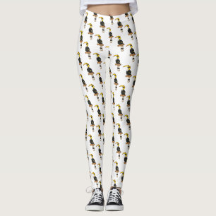 Hochwertige Hornbalg-Cartoon-Abbildung Leggings