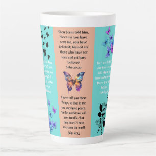 Hochwertige Verse und Schmetterlinge Milchtasse