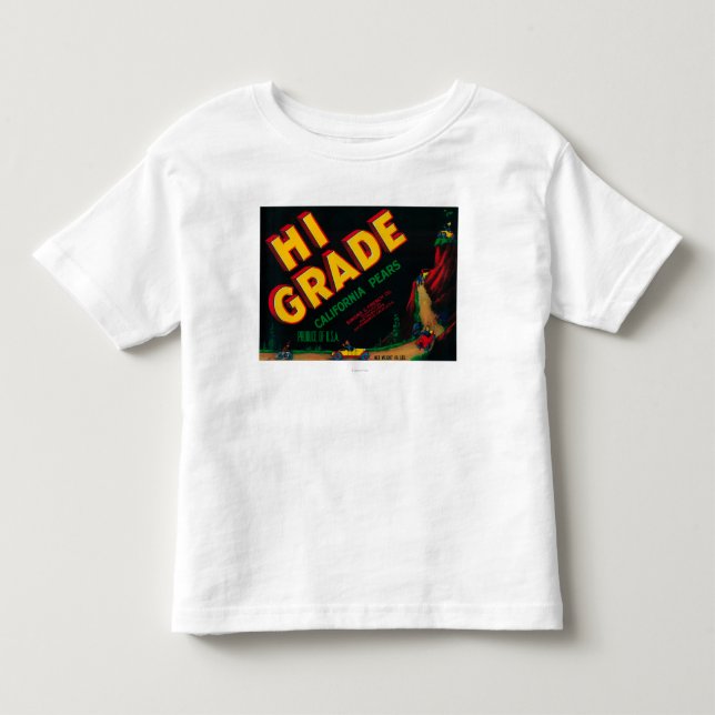 Hochwertiger Birnen-Kisten-Aufkleber Kleinkind T-shirt (Vorderseite)
