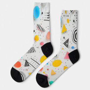 Hochwertiger Hintergrund von Formen und Streifen Socken