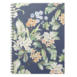 hochwertiges Set verschiedener Aquarellblumen Notizblock