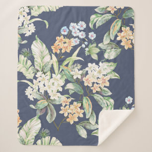 hochwertiges Set verschiedener Aquarellblumen Sherpadecke