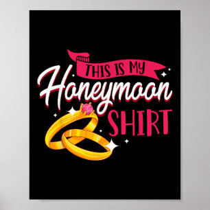 Hochzeit 2021 Shirt Bride Groom Flitterwochen Poster