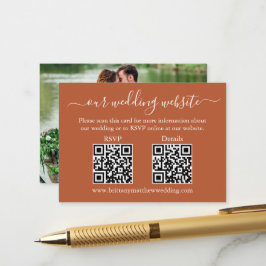 Hochzeit 2 QR UAWG Details Foto Terracotta Begleitkarte