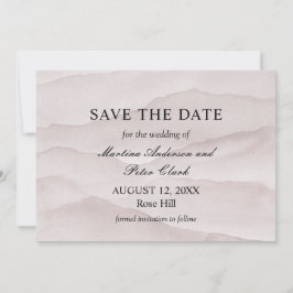Hochzeit abstrakter staubiger Rose Save The Date